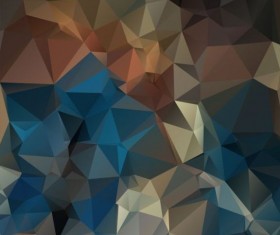 Colored polygon geometric background vector 08