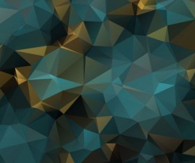 Colored polygon geometric background vector 09
