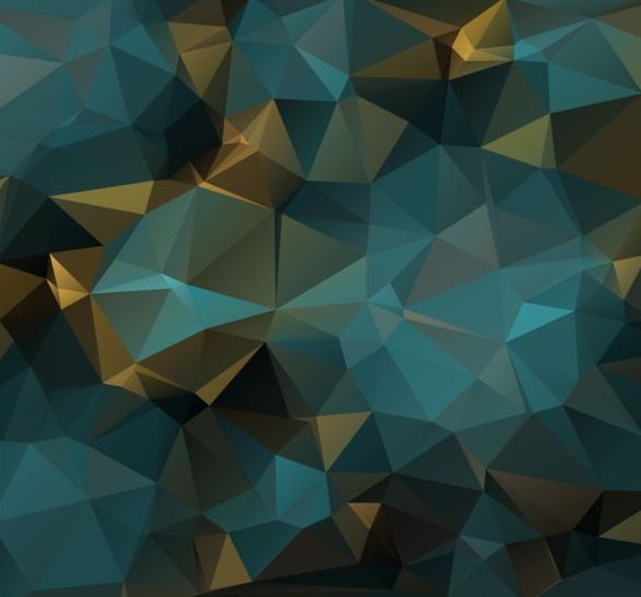 Colored polygon geometric background vector 09