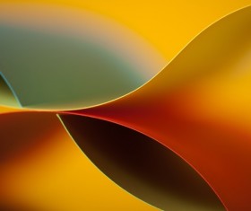 Colorful origami pattern made of curved sheets of paper 22