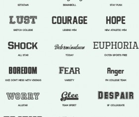 Commonly free fonts pack