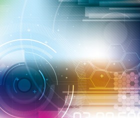 Concept technology background template vector 03