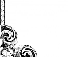 Corner ornaments vector illustration material