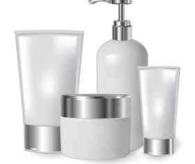 Cosmetics blank tubes with mock up vector 10