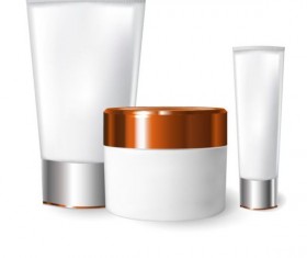 Cosmetics blank tubes with mock up vector 11