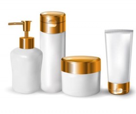 Cosmetics blank tubes with mock up vector 12