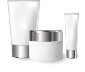 Cosmetics blank tubes with mock up vector 13