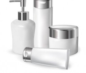 Cosmetics blank tubes with mock up vector 14