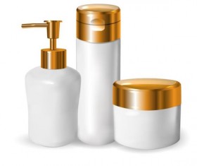 Cosmetics blank tubes with mock up vector 17