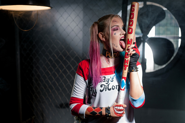 Cosplay and girl in costume Harley Quinn HD picture 03