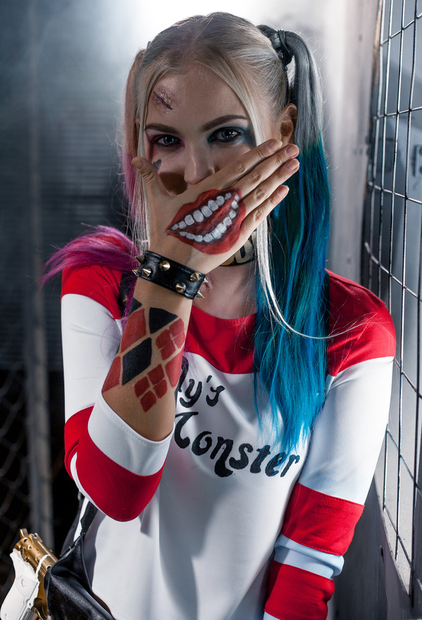 Cosplay and girl in costume Harley Quinn HD picture 05