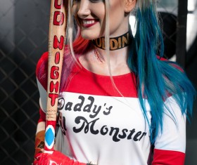 Cosplay and girl in costume Harley Quinn HD picture 06
