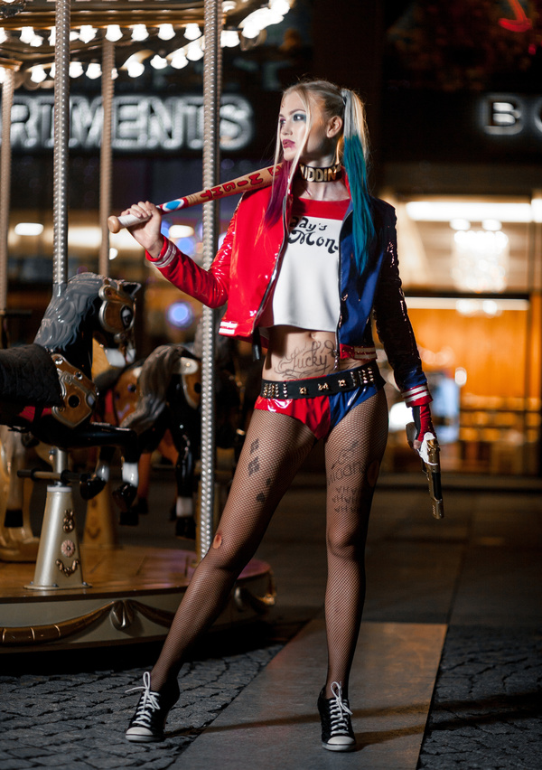 Cosplay and girl in costume Harley Quinn HD picture 10