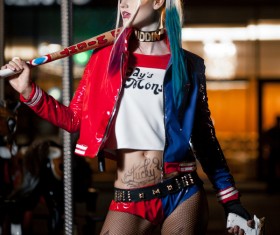 Cosplay and girl in costume Harley Quinn HD picture 11