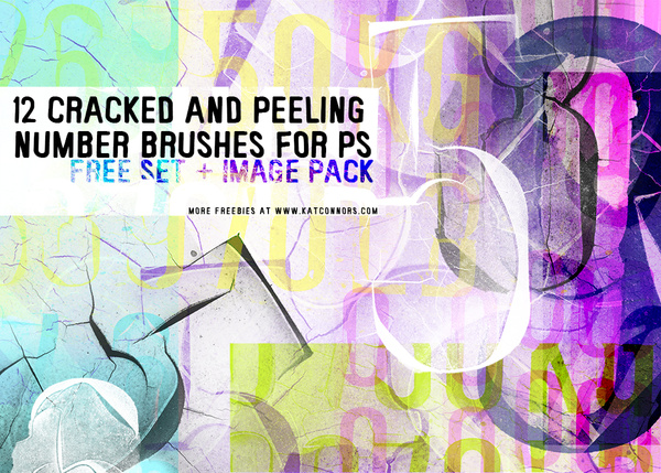 Crached and peeling photoshop brushes free download