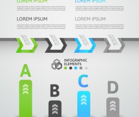 Creative origami infographic template vector 09