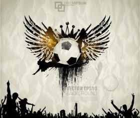 Creative party background with grunge vector 08