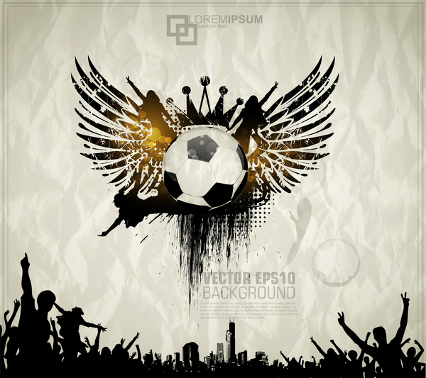 Creative party background with grunge vector 08