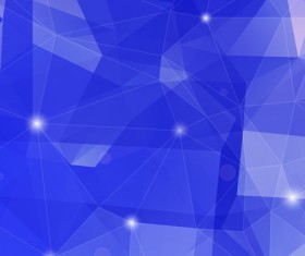 Dark blue geometric polygon background vector