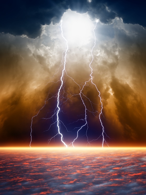 Dark Clouds Of Lightning Stock Photo Free Download