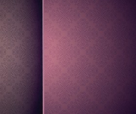 Dark purple pattern ornate background vector