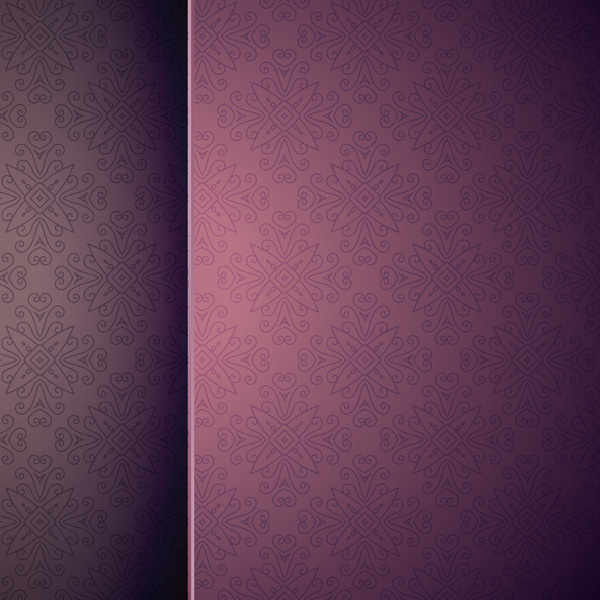 Dark purple pattern ornate background vector