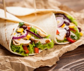 Delicious Mexican burritos Stock Photo 03