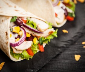 Delicious Mexican burritos Stock Photo 06