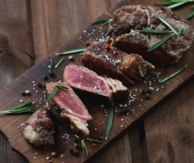 Delicious barbecue with salt spices Stock Photo