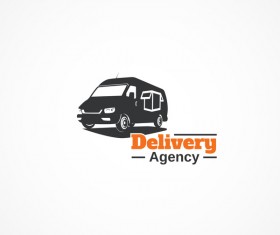 Delivery agency logo design vector
