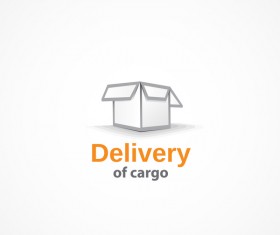Delivery of cargo logo design vector