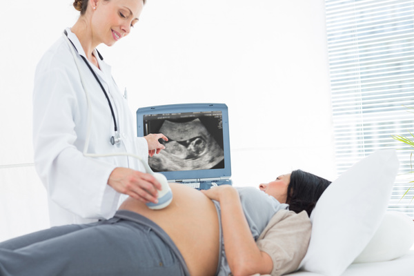 Do B-pregnant women with out-patient doctors Stock Photo