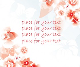 Elegant floral with white background vector