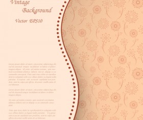 Elegant retro background vector 01