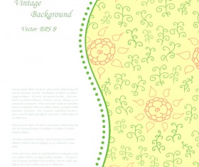 Elegant retro background vector 02