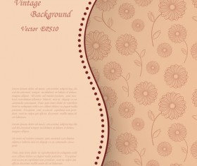 Elegant retro background vector 05