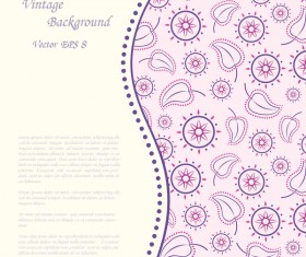 Elegant retro background vector 07