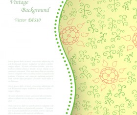 Elegant retro background vector 08