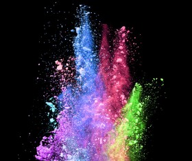 Explosion of Colored Powder Stock Photo 04