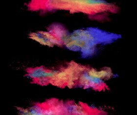 Explosion of Colored Powder Stock Photo 05
