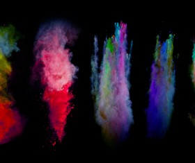 Explosion of Colored Powder Stock Photo 06