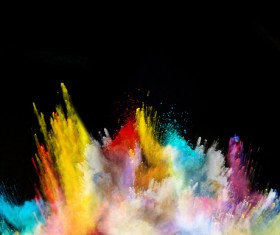 Explosion of Colored Powder Stock Photo 07