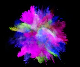 Explosion of Colored Powder Stock Photo 11