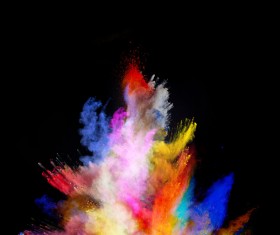 Explosion of Colored Powder Stock Photo 12