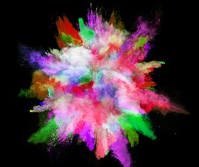 Explosion of Colored Powder Stock Photo 18