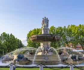 Famous fountains around the world Stock Photo 08
