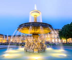 Famous fountains around the world Stock Photo 10