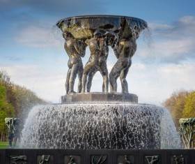 Famous fountains around the world Stock Photo 16