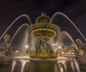 Famous fountains around the world Stock Photo 17