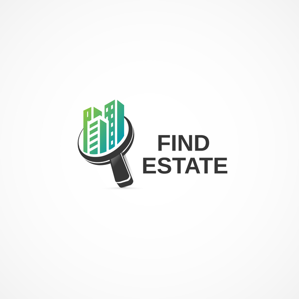 Find estate logo design vector